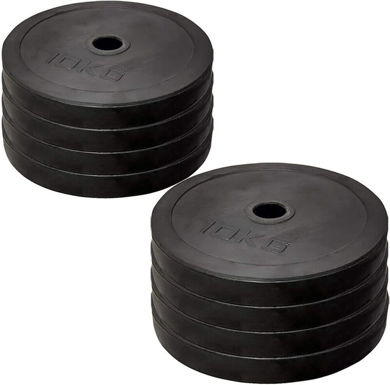

MaxStrength Weightlifting Rubber Olympic Disc Weights Plates Powerlifting Bar Home Gym for Body Building, Strength Training, Workout, Exercise, Fitnes