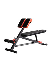 Max Strength Multifunctional Hyper Dumbbell Bench, Black/Red