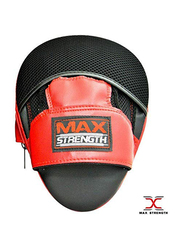 Maxstrength Curved Focus Pad Punch Gloves, 1 Pair, Red