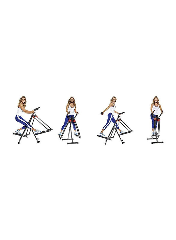 Maxstrength Foldable Air Walker Slim Glider 360 Upright Exercise Machine, Black