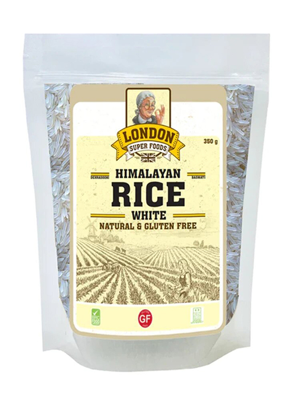 

London Super Foods Himalayan Natural White Basmati Rice, 350g