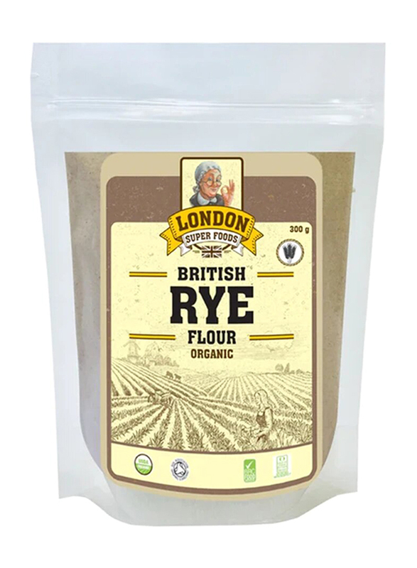 

London Super Foods Organic British Rye Flour, 300g