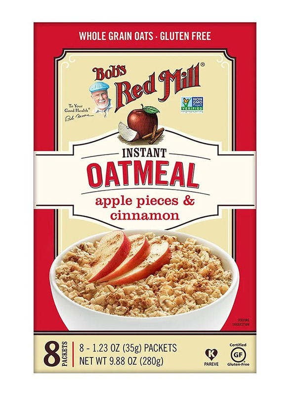 

Bob's Red Mill Apple Cinnamon Oatmeal Sachet, 8 x 35g