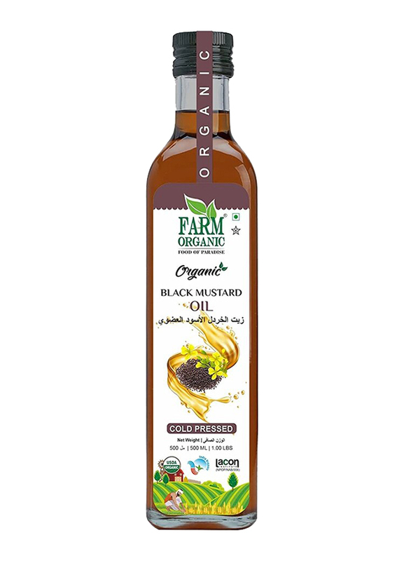 

Farm Organic Black Mustard Oil, 500ml