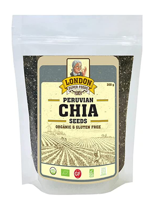 

London Super Foods Organic Peruvian Chia Seeds, 300g