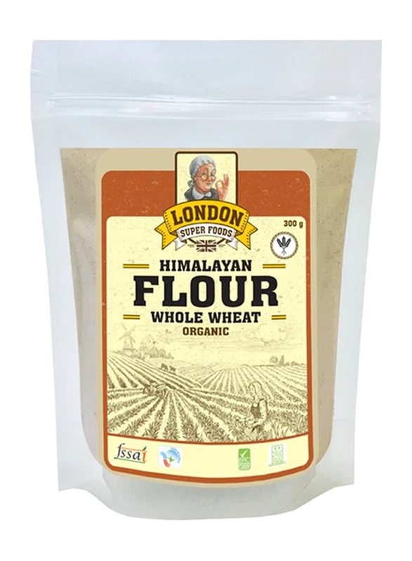 

London Super Foods Organic Himalayan Whole Wheat Flour, 300g