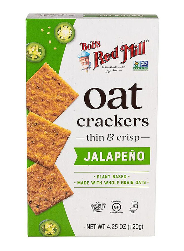 

Bob's Red Mill Jalapeno Oat Crackers, 120g