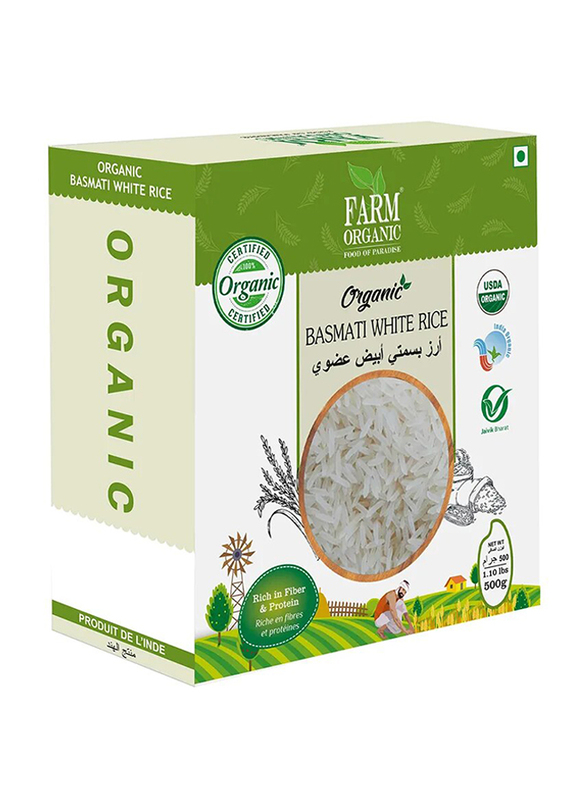 

Farm Organic Gluten Free Basmati White Rice, 500g