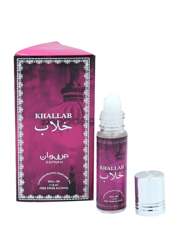 

Safwan Khallab Concentrated Alcohol Free 6ml Perfume Oil Roll-On Unisex