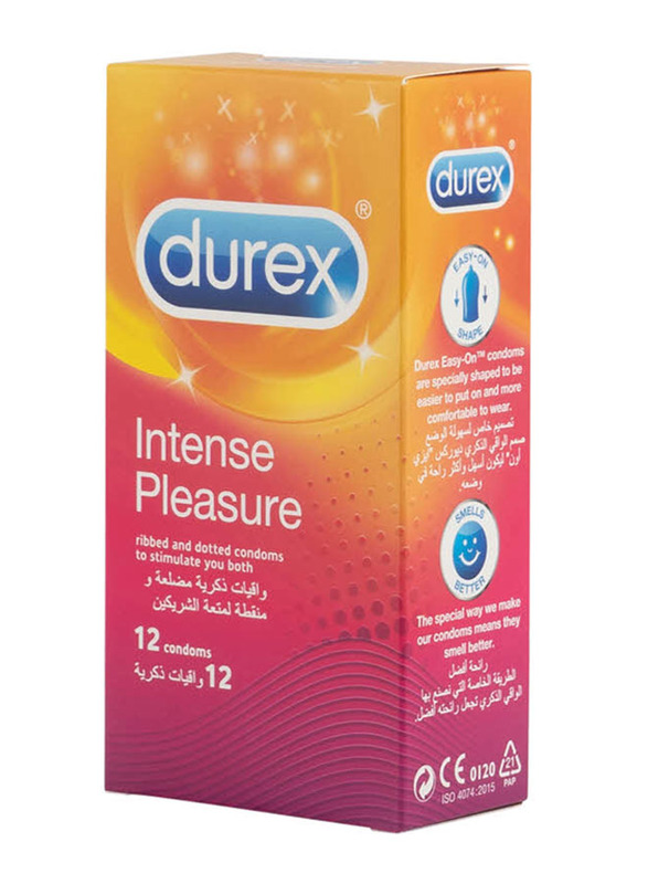 

Durex Intense Pleasure Condoms, 12 Pieces