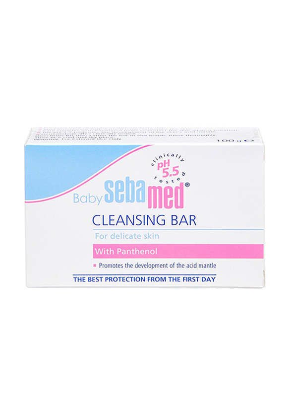 

Sebamed 100gm Baby Cleansing Bar with Panthenol, White