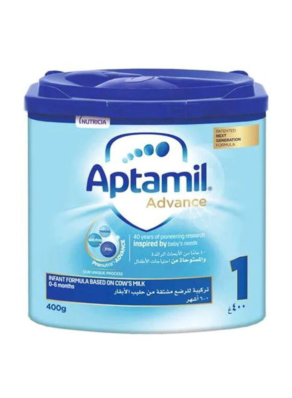 

Aptamil Advance Stage 1 Milk Formula, 0-6 Months, 400g