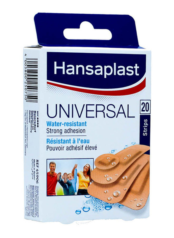 

Hansaplast Universal Water Resistant Strips, Brown, 20 Strips