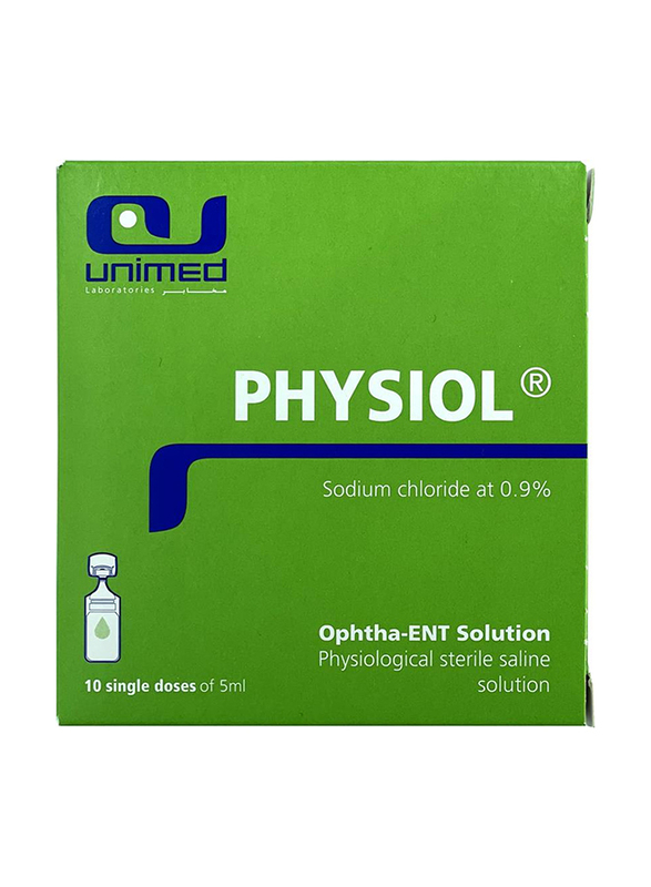 

Unimed Physiol Single Dose Vials, 10 x 5ml