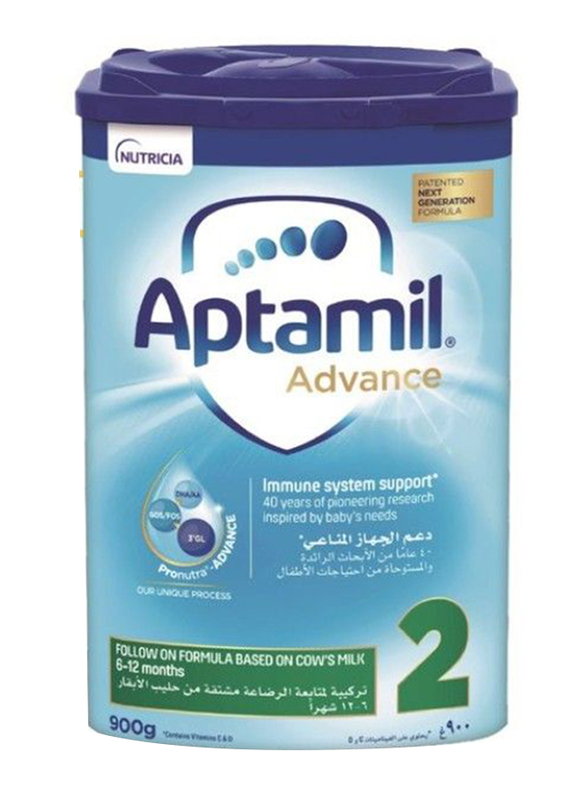 

Aptamil Advance 2 Next Generation Infant Formula Milk, 6-12 Months, 900g