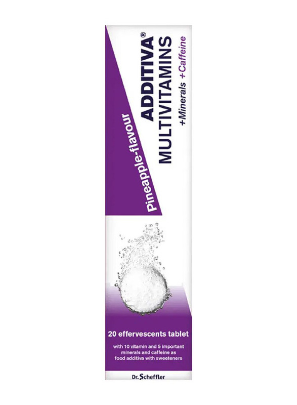 

Additiva Multivitamins Pineapple Effervescent Vitamin, 20 Tablets