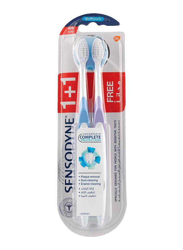 

Sensodyne Complete Protective 1+1 Soft Toothbrush, 2 Pieces