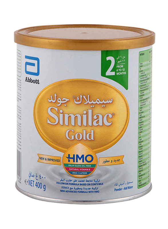 

Similac Gold 2 HMO Follow-On Formula Milk, 6-12 Months, 400g