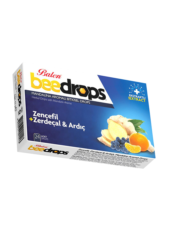 

Balen Beedrops Ginger Turmeric Juniper Mandarin Flavoured, 24 Lozenges