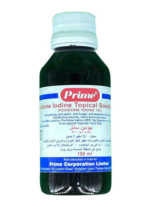 

Prime Povidone Iodine 10% Solution, 100ml