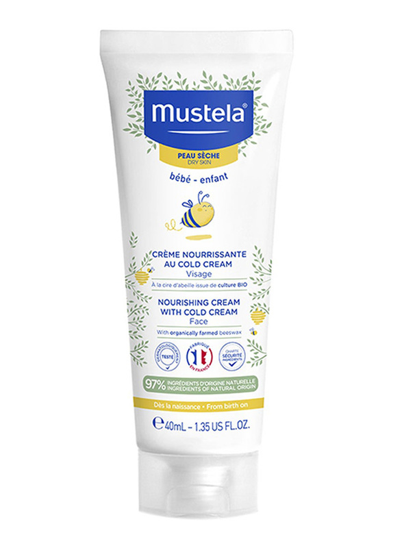 

Mustela 40ml Nourishing Cold Cream with Farmed Beewax for Babies, White