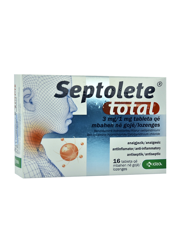 

Septolete 3 mg / 1 mg Honey Lemon lozenges, White, 16 Lozenges