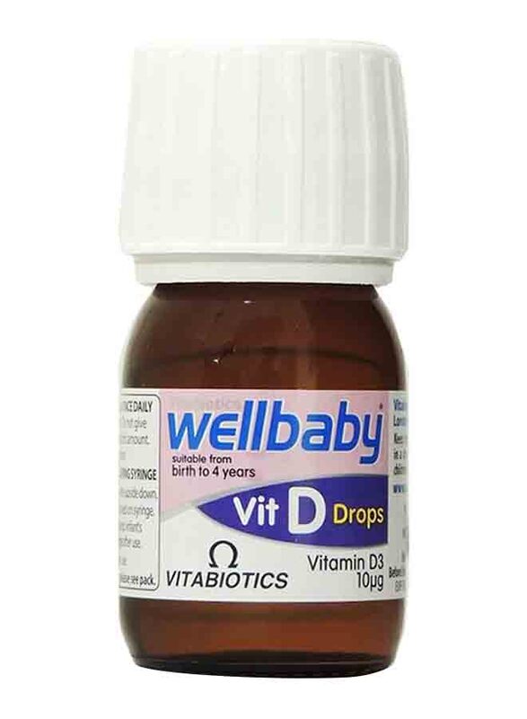 

Vitabiotics Wellbaby 8.5mcg Vitamin D Drops, 30ml