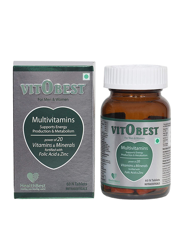 

Health Best VitOBest Multivitamin Tablets, 60 Tablets