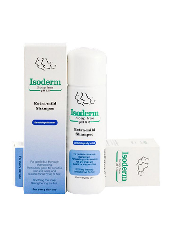 

Isoderm Extra-Mild Shampoo for All Hair Types, 250ml