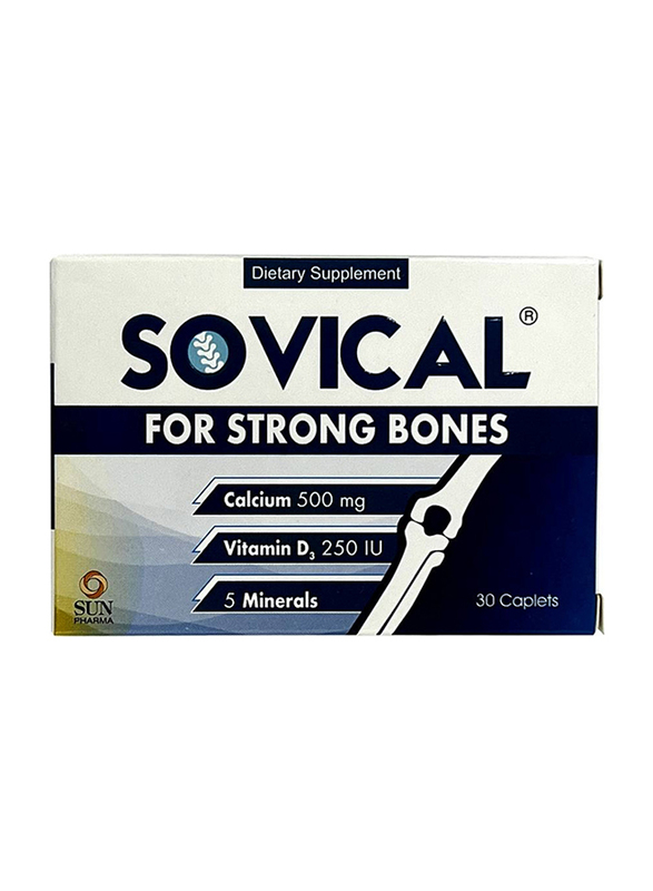 

Sovical For Strong Bones Caplets Dietary Supplement, 30 Capsules