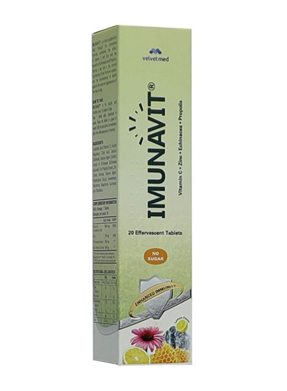 

Velvetmed Imunavit Effervescent Tablet, 20 Tablets