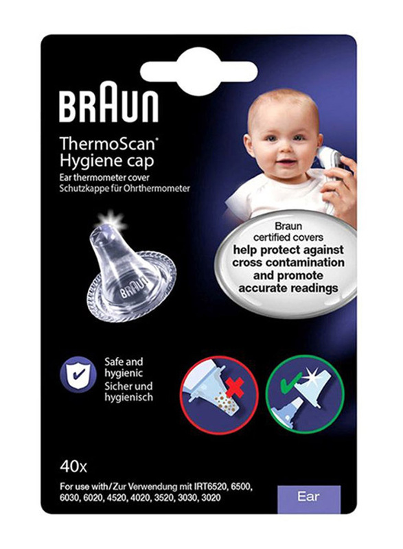 

Braun Thermoscan Lens Filters for Ear Thermometer, 40 Pieces, Clear