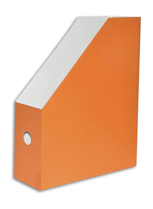 

FIS Cardboard A4 Magazine Holder, 90mm Spine, FSOTMA4OR, Orange
