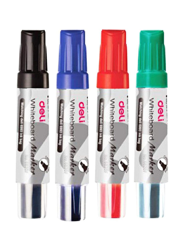 

Deli 4-Piece White Board Marker Set, Multicolour