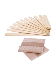 Rosymoment 100-Piece Kids DIY Hand Crafts Art Popsicle Sticks, HCR-4778-2PK, Beige