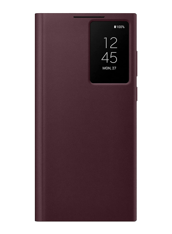 

Samsung S22 Ultra Official Smart View Cover, Burgundy