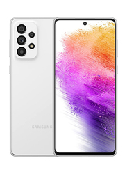 Samsung Galaxy A73 256GB Awesome White, 8GB RAM, 5G, Dual SIM Smartphone, UAE Version