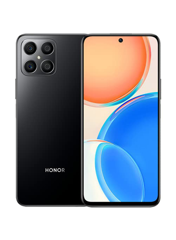 

Honor X8 128GB Midnight Black, 6GB RAM, 5G, Dual SIM Smartphone