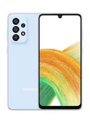 Samsung Galaxy A33 128GB Awesome Blue, 6GB RAM, 5G, Single SIM Smartphone, UAE Version