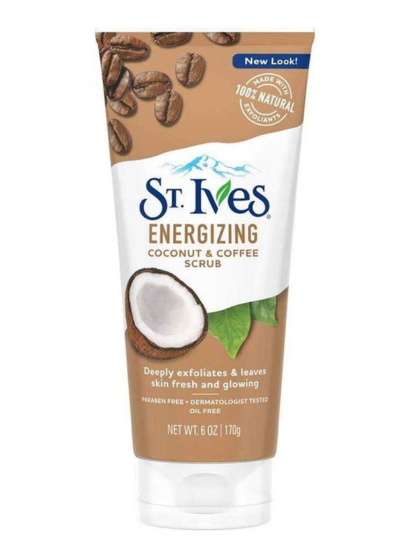 

ST. Lves Energizing Coconut & Coffee Scrub, 6oz