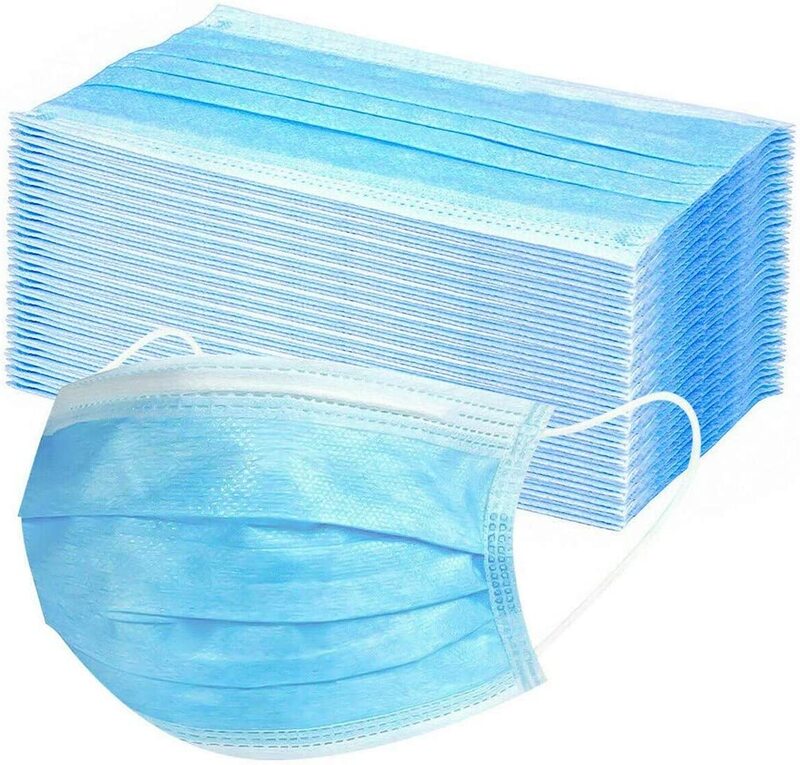 

Sefromas Safety Face Bandanas 3-Ply Face Mask, 50 Pieces
