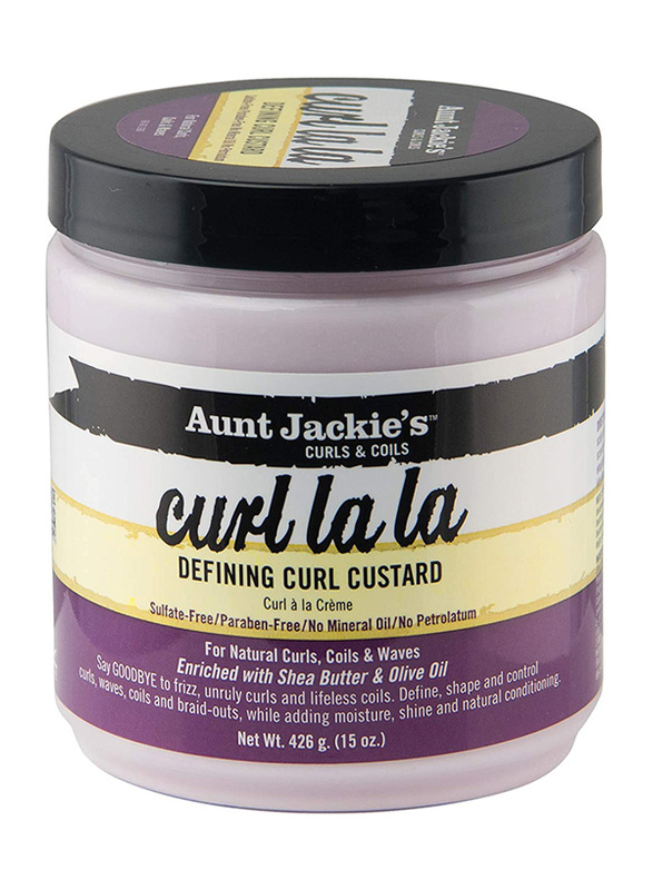 

Aunt Jackie's Curl La La Defining Curl Custard Cream for All Hair Types, 426gm