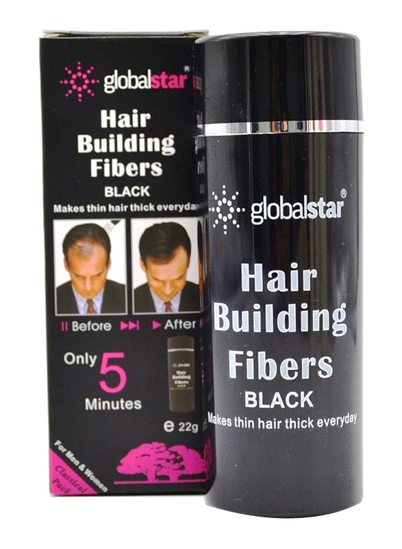 

GlobalStar Black Hair Building Fibers, 22g