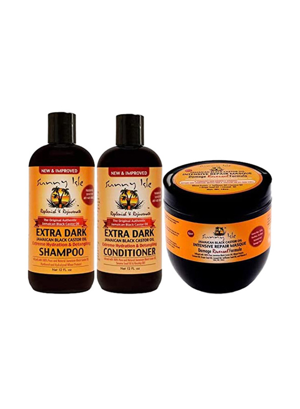 

Sunny Isle Intensive Repair Masque, Shampoo & Conditioner, 3 Pieces