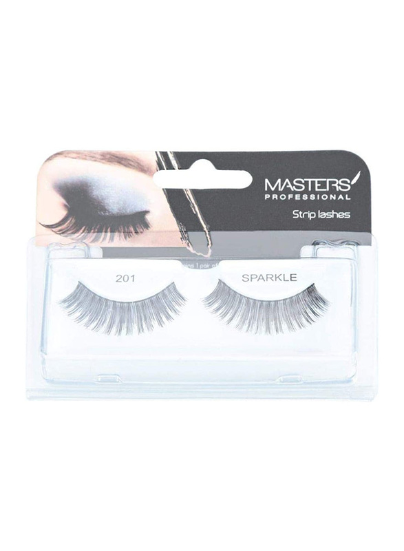 

Masters Professional Sparkle Strip Lashes, No. 201, Black