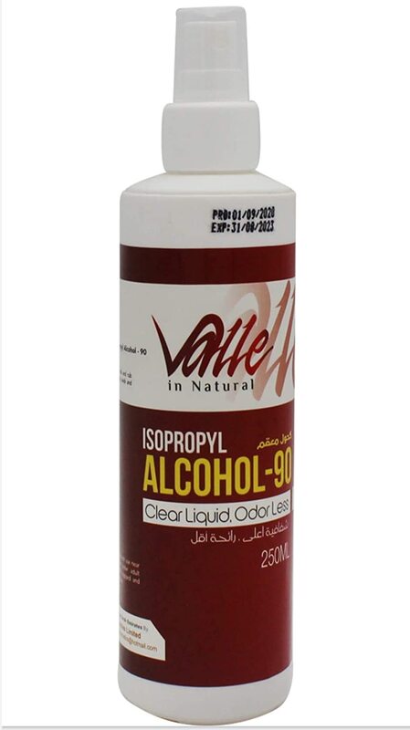 

Valle Alcohol 90% Natural Spray Bottled, 250ml