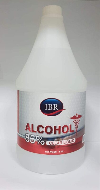 

IBR Alcohol Antiseptic Disinfectant 85% Clear Liquid Hand Sanitizer, 3.78L