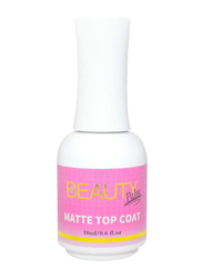 Beauty Palm Matte Top Coat Gel Nail Polish, 18ml, Clear