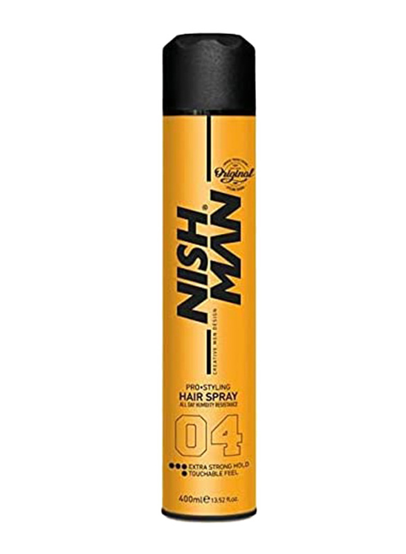 

Nishman Extra Strong Hold 04 Hair Styling Spray for All Hairs Type, 400ml