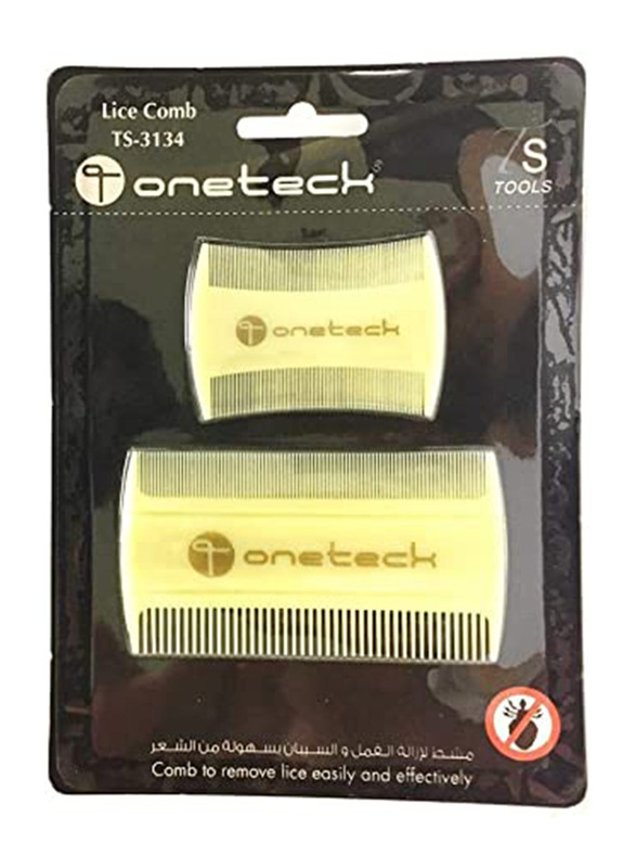 

Onetech Lice Comb Blister for All Hair Types, 2 Pieces